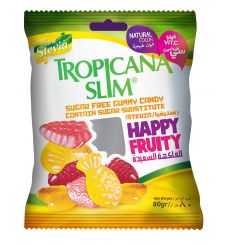 TROPICANA SLIM Sugar Free Gummy Candy W.Stevia 80g