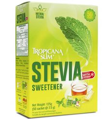 TROPICANA SLIM Sweetener Stevia W.Chromium 125g (50 Sachet)