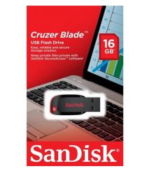 SanDisk 16GB Cruzer Blade, USB Flash Drive  2.0