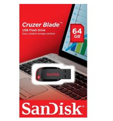 SanDisk 64GB Cruzer Blade, USB Flash Drive  2.0