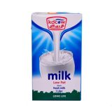 Low-fat long life milk carton (1 liter * 12 pcs )|KDCOW from Kuwait farms