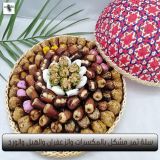Basket of dates with nuts, saffron, cardamom and roses 1.5 KG