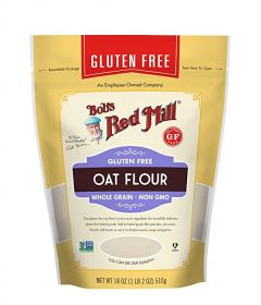 Gluten Free Oat Flour Whole Grain 18oz -Bob's Red Mill * 4
