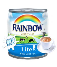 Rainbow Evap Milk Lite 170g (Vitamin D) * 48