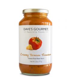 Dave’s Gourmet GF Creamy Parmesan Romano Pasta Sauce 25oz * 6