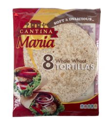 CANTINA MARIA  Flour Tortillas Whole Wheat Med 8 Pieces 320g