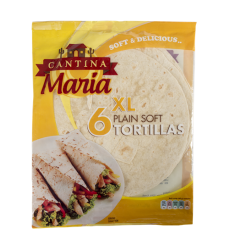 CANTINA MARIA  Flour Tortillas Plain Soft XL 6 Pieces 360g