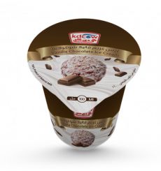 Vanilla Chocolate Ice Cream 100 cc * 24 Pieces | KDCOW from Kuwait farms