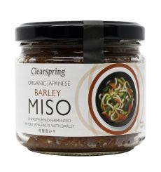 Clear Spring Organic Japanese Barley Miso – Jar (unpasteurized) 300g * 6