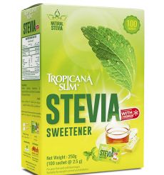 TROPICANA SLIM Sweetener Stevia W.Chromium 250g (100 Sachet)