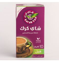   Karak Tea  UnSweetened Cardmom 140g - 10 Sachets (12 Pack)