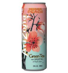 Green Tea With Ginseng & Peach Juice 680 ml * 24 -USA