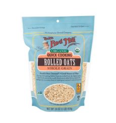 Bob's Red Mill Organic Oats Rolled Quick 32 OZ*4