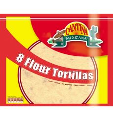 CANTINA MEXICANA  Flour Tortillas Med 8 Pieces 340g