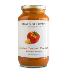 Dave’s Gourmet GF Creamy Parmesan Romano Pasta Sauce 25oz * 6