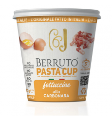Berruto Pasta Cup Fettuccine With Carbonara Sauce