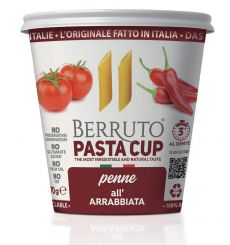 Berruto Pasta Cup Pomodoro All Arrabbiata (with Tomato Chili Sauce)