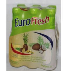 Euro Fresh Pineapple & Coconut 6 X 250 ml