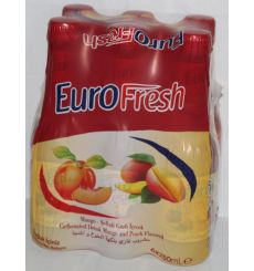 Euro Fresh Mango & Peach 6 X 250 ml