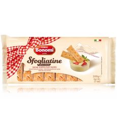 Bonomi Ruff Pastry Sugar Topped 200 g * 15 (Italy)