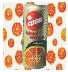 EPSA Blood Orange Carbonated 330 ml- 24 Cans