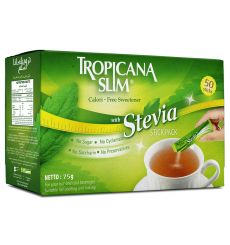 TROPICANA SLIM Sweetener Zero Calorie W.Stevia 75g (50 Sticks)