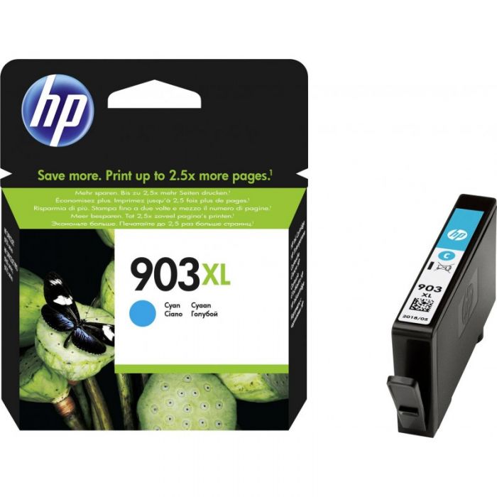 HP T6M03AE 903XL High Yield Original Ink Cartridge, Cyan, Single